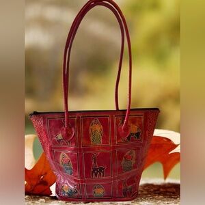 Shantiniketan style vintage tote
